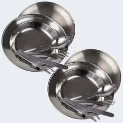 Set Couverts De Camping Et Assiette Creuse & Plate | 2 Personnes -Robens Soldes set couverts de camping et assiette creuse and plate 2 personnes 2