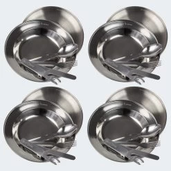 Set Couverts De Camping Et Assiette Creuse & Plate | 4 Personnes -Robens Soldes set couverts de camping et assiette creuse and plate 4 personnes 1