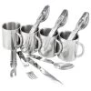 Set De Couverts De Camping & Tasse Thermique Inox | 4 Personnes -Robens Soldes set de couverts de camping and tasse thermique inox 4 personnes
