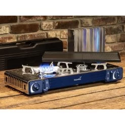 Set Réchaud à Gaz 2 Feux - Skandika Brann - Camping - Allumage Piezo - Mallette -Robens Soldes set rechaud a gaz 2 feux skandika brann camping allumage piezo mallette 5