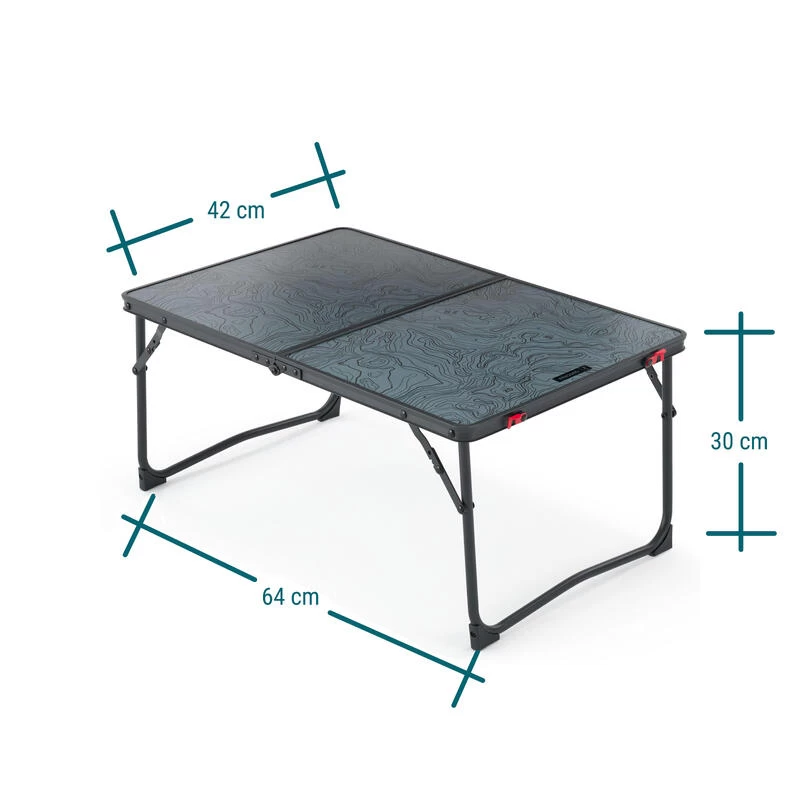 Quechua TABLE BASSE PLIANTE DE CAMPING - MH100 - GRISE 4 Quechua TABLE BASSE PLIANTE DE CAMPING - MH100 - GRISE – Image 2