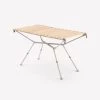 Quechua TABLE DE CAMPING COMPACTE 4/6 PERSONNES - PLATEAU BOIS - POCHE DE RANGEMENT -Robens Soldes table de camping compacte 46 personnes plateau bois poche de rangement