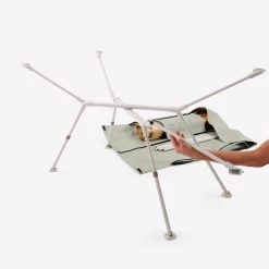 Quechua TABLE DE CAMPING COMPACTE 4/6 PERSONNES - PLATEAU BOIS - POCHE DE RANGEMENT -Robens Soldes table de camping compacte 46 personnes plateau bois poche de rangement 5