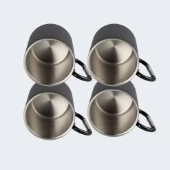 Tasse Thermique De Camping 300 Ml | Mousqueton | Acier Inoxydable | 4 Gobelets -Robens Soldes tasse thermique de camping 300 ml mousqueton acier inoxydable 4 gobelets 3