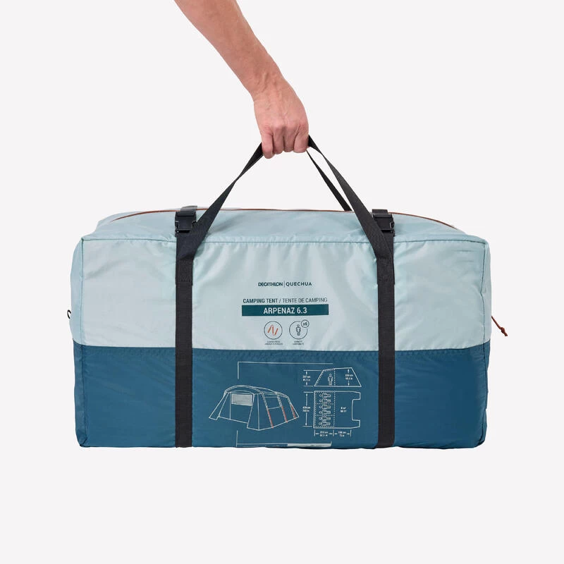 Quechua Tente à Arceaux De Camping - Arpenaz 6.3 - 6 Personnes - 3 Chambres 5 Quechua Tente à Arceaux De Camping - Arpenaz 6.3 - 6 Personnes - 3 Chambres – Image 3