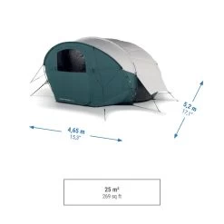 Quechua Tente Bulle De Camping - AirSeconds Skyview Polycoton - 2 Personnes - 1 Chambre -Robens Soldes tente bulle de camping airseconds skyview polycoton 2 personnes 1 chambre 3