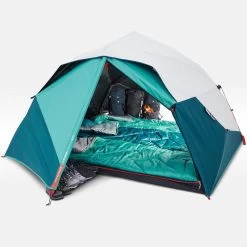 Quechua Tente De Camping - 2 Seconds EASY - 3 Places - Fresh & Black -Robens Soldes tente de camping 2 seconds easy 3 places fresh and black 3