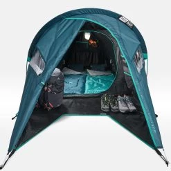 Quechua Tente De Camping - MH100 XL - 2 Places - Fresh & Black -Robens Soldes tente de camping mh100 xl 2 places fresh and black 4