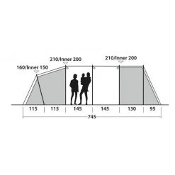 Tente De Camping Outwell Winwood 8 -Robens Soldes tente de camping outwell winwood 8 3