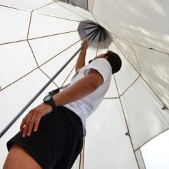 Tente De Camping Tipii - 6 Personnes - Hauteur 2,50m - Moustiquaire - Beige/Gris -Robens Soldes tente de camping tipii 6 personnes hauteur 250m moustiquaire beigegris 2