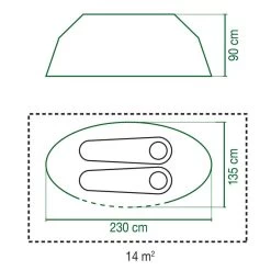 Coleman Tente Galiano Bleue - 2 Personnes -Robens Soldes tente galiano bleue 2 personnes 5