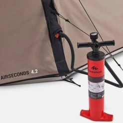 Quechua Tente Gonflable De Camping - AirSeconds 4.2 Polycoton - 4 Personnes - 2 Chambres -Robens Soldes tente gonflable de camping airseconds 42 polycoton 4 personnes 2 chambres 5