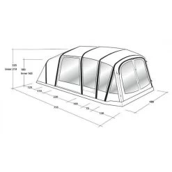 Tente Gonflable Outwell Jacksondale 7PA -Robens Soldes tente gonflable outwell jacksondale 7pa 1