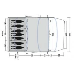 Tente Gonflable Outwell Jacksondale 7PA -Robens Soldes tente gonflable outwell jacksondale 7pa 2