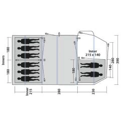 Tente Gonflable Outwell Knightdale 8PA -Robens Soldes tente gonflable outwell knightdale 8pa 2