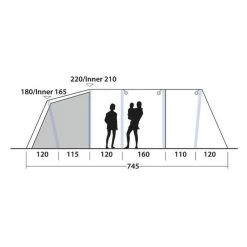 Tente Gonflable Outwell Knightdale 8PA -Robens Soldes tente gonflable outwell knightdale 8pa 3