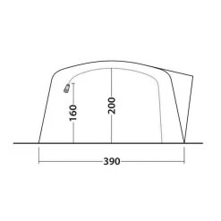 Tente Gonflable Outwell Knightdale 8PA -Robens Soldes tente gonflable outwell knightdale 8pa 4