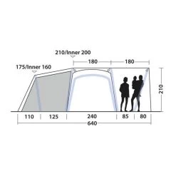 Tente Gonflable Outwell Oakdale 5PA -Robens Soldes tente gonflable outwell oakdale 5pa 3