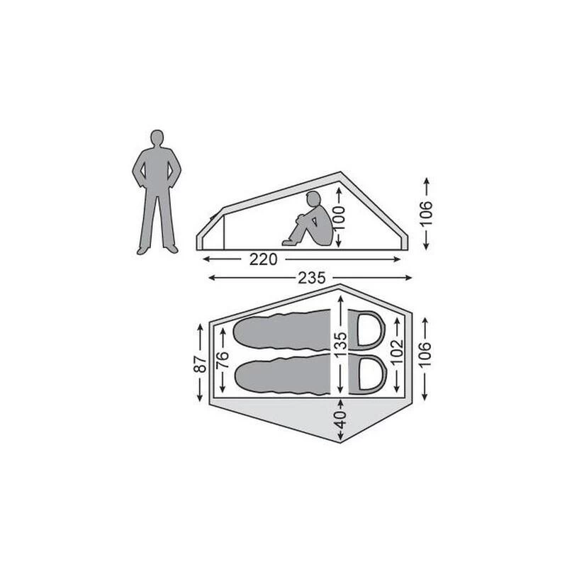Tente Nordisk Telemark 2 LW 4 Tente Nordisk Telemark 2 LW â Image 2