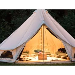 Tente Tipii 400 Canvas - Tipi 8 Pers. - 400 X 400 X 250 Cm -Robens Soldes tente tipii 400 canvas tipi 8 pers 400 x 400 x 250 cm 3